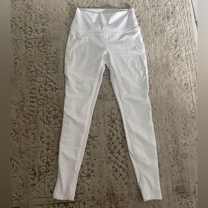 White Lululemon High Rise Leggings